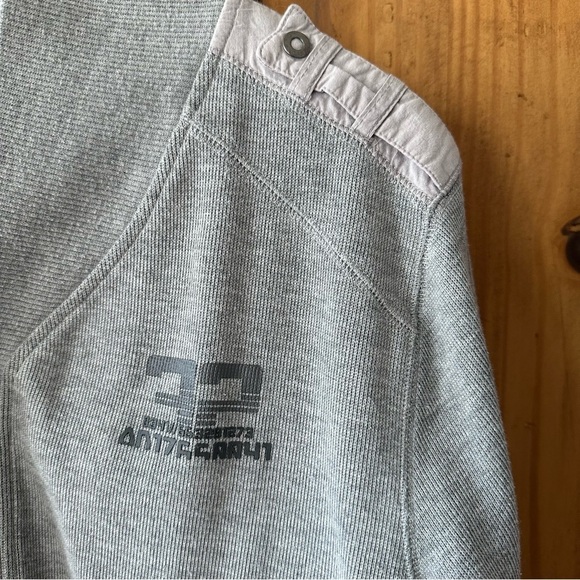 Vintage Y2K Urban Behavior Men's Gray Knit Button Down Cardigan Sweater - Large - Picture 3 of 14